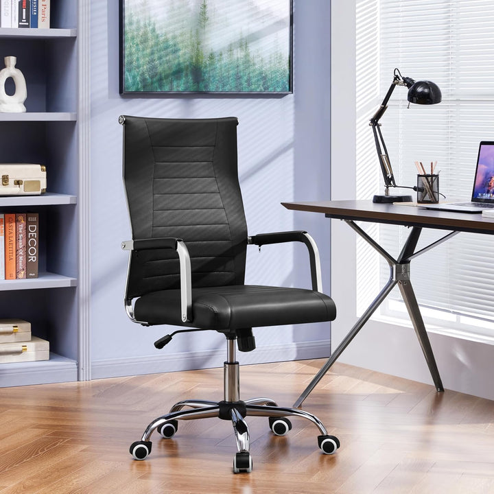 Yaheetech Bürostuhl ergonomischer Schreibtischstuhl mit Armlehnen, Chefsessel Computerstuhl hoher Rü