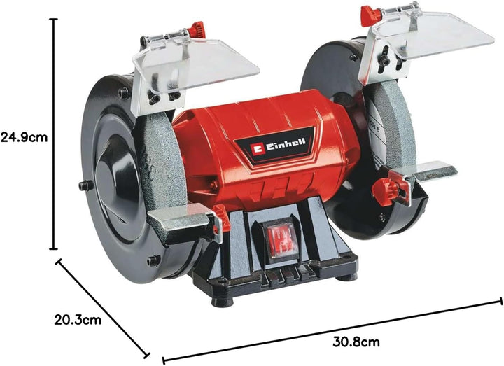 Einhell Doppelschleifer TC-BG 150 (max. 150 W, Ø150 x ø32 x 16 mm Schleifscheiben, Funkenschutz, For