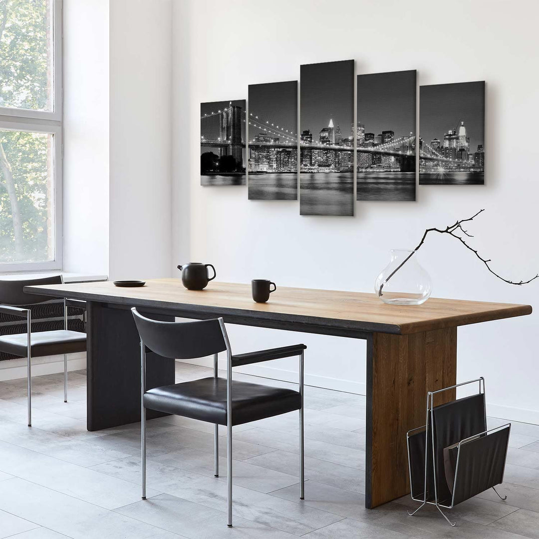 murando - Bilder New York 100x50 cm Vlies Leinwandbild 5 tlg Kunstdruck modern Wandbilder XXL Wandde