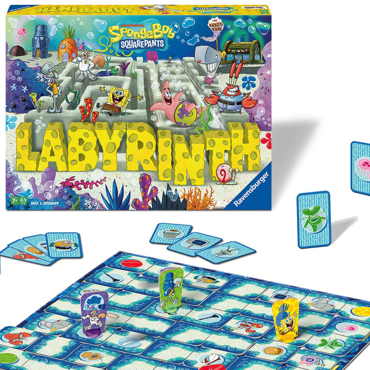 Ravensburger Spiele 25090 - Spongebob Schwammkopf Labyrinth - Der Spieleklassiker im Look der Serie