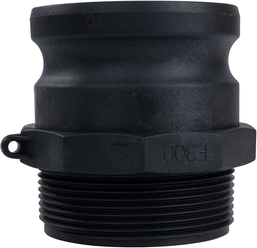 Quafwia 2 Stück Camlock-Armaturen Poly (7,6 cm Typ F_ Standard-Camlock-Kupplungen, Aussengewinde x A