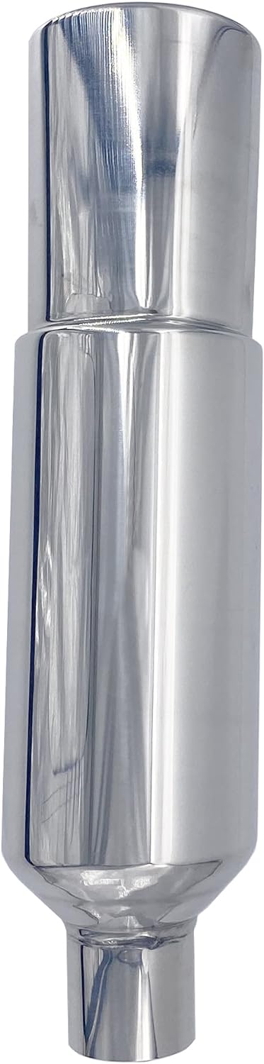 Simoni Racing ESR772 Exhaust Muffler Rounded, Inox