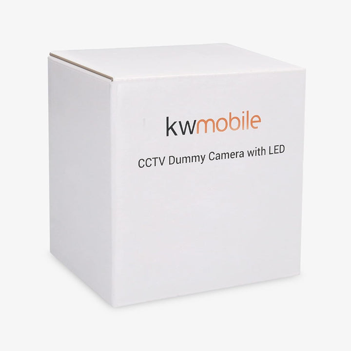 kwmobile 2X Dummy Kamera für Deckenunterbau - mit LED Licht - Dome Überwachungskamera Attrappe Set -