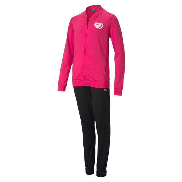 PUMA Mädchen Poly Suit G Trainingsanzug 13-14Y Rosa, 13-14Y Rosa