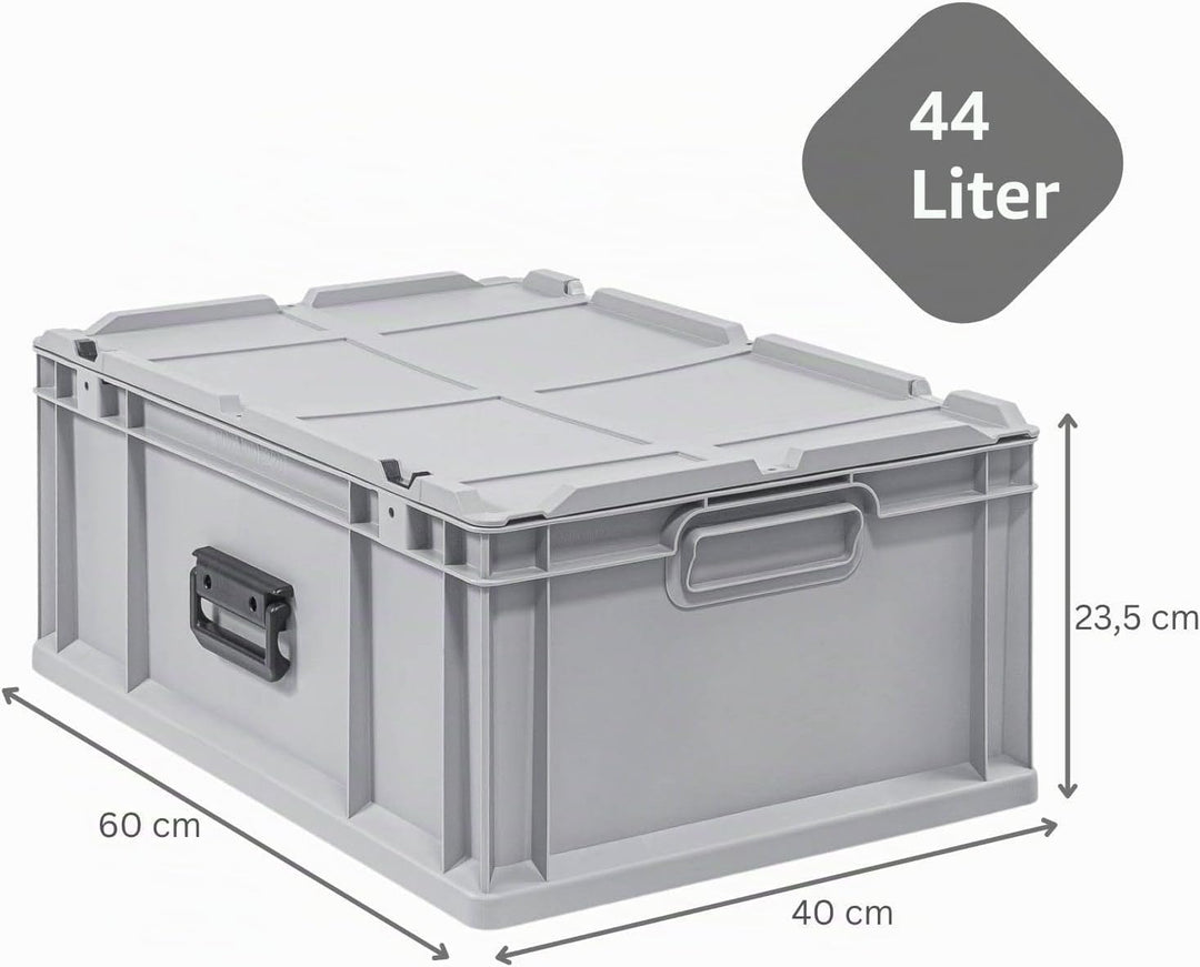 PROREGAL Eurobox NextGen Portable | HxBxT 23,5x40x60cm | 44 Liter | Eurobehälter, Transportbox, Tran