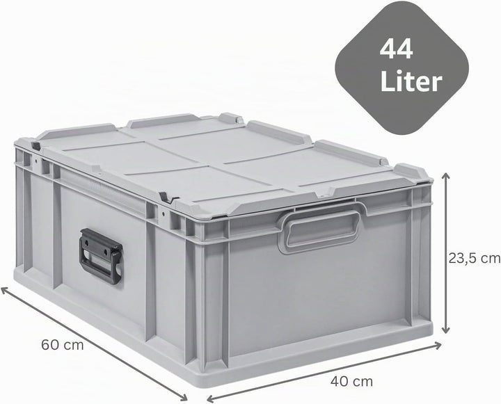 PROREGAL Eurobox NextGen Portable | HxBxT 23,5x40x60cm | 44 Liter | Eurobehälter, Transportbox, Tran