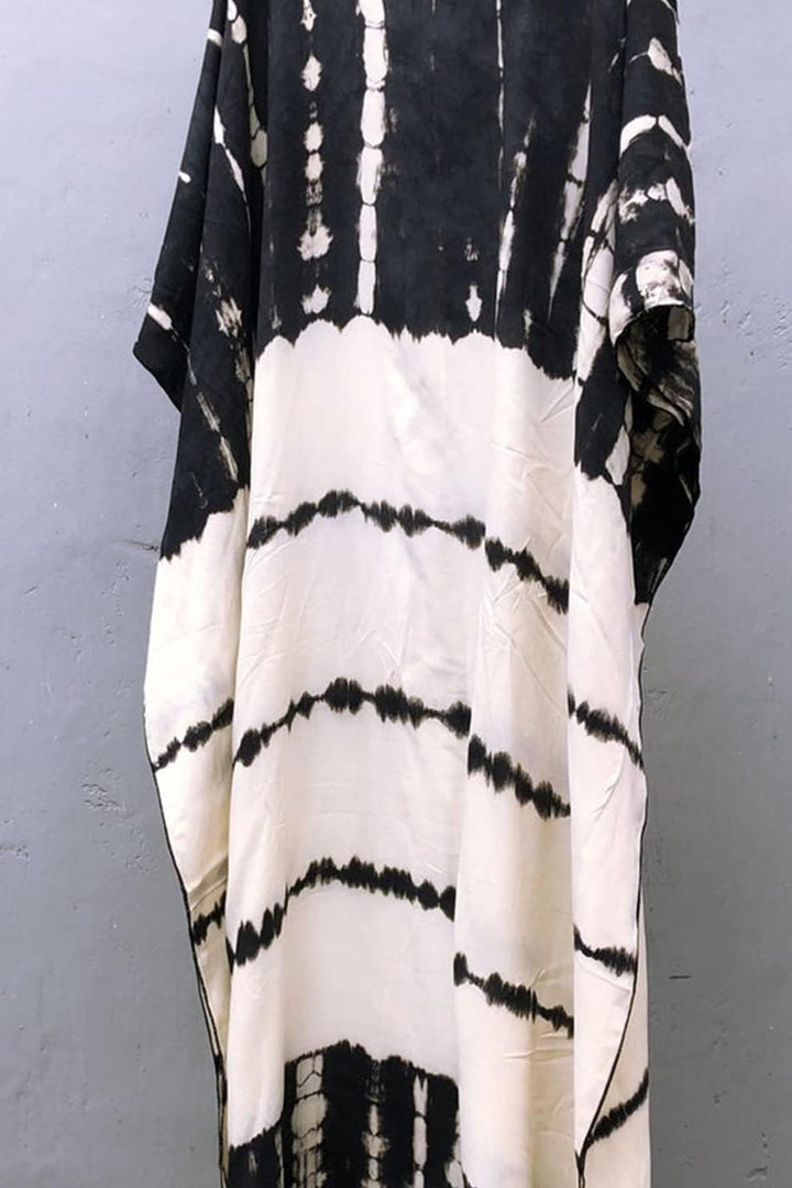 Sommer Long Kaftan Bohemian Loungewear Strandbadeanzug Aufdecken Maxikleid für Damen Einheitsgrösse