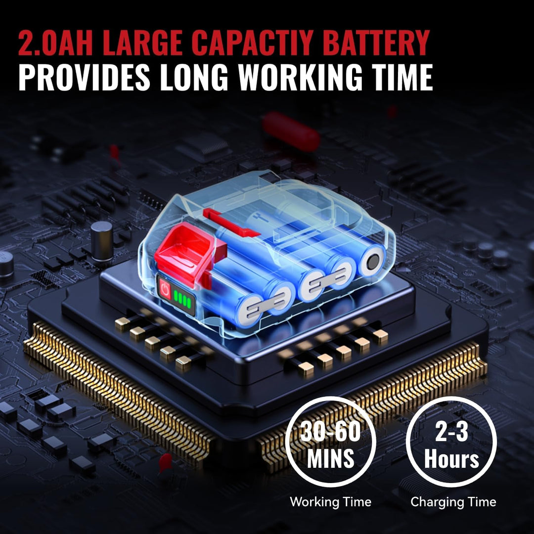 ONEVAN Akku Multifunktionswerkzeug, 6-Gang Multitool Werkzeug, 4° Oszillationswinkel, Bürstenlos Osz