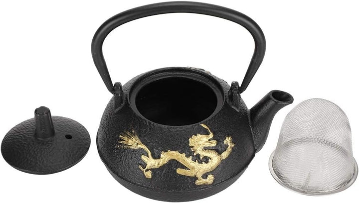 Agatige 300ml Japanische Teekanne, Gusseisen Teekanne mit Siebeinsatz für Teehaus, Zuhause, Einzugsg