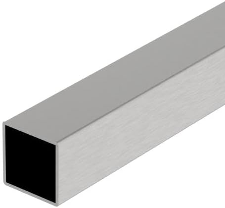 Sellon24® Edelstahl Rohr Quadratrohr 100-300cm Geländerrohr ECKIG Vierkantrohr 40 x 40 x 2,0 mm - AI