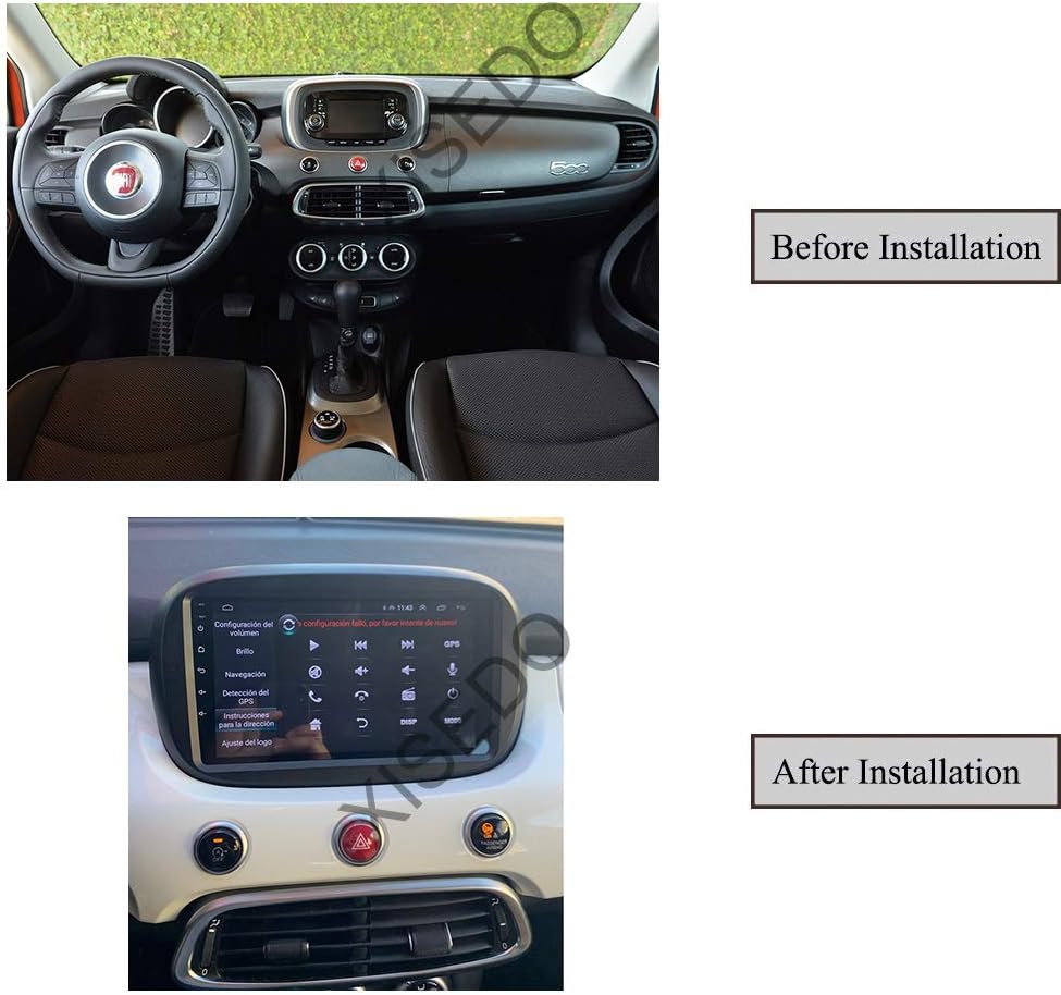 XISEDO für FIAT 500X 2014-2019 Autoradio In-Dash Car Radio 9" Android GPS Navigation Unterstützung d