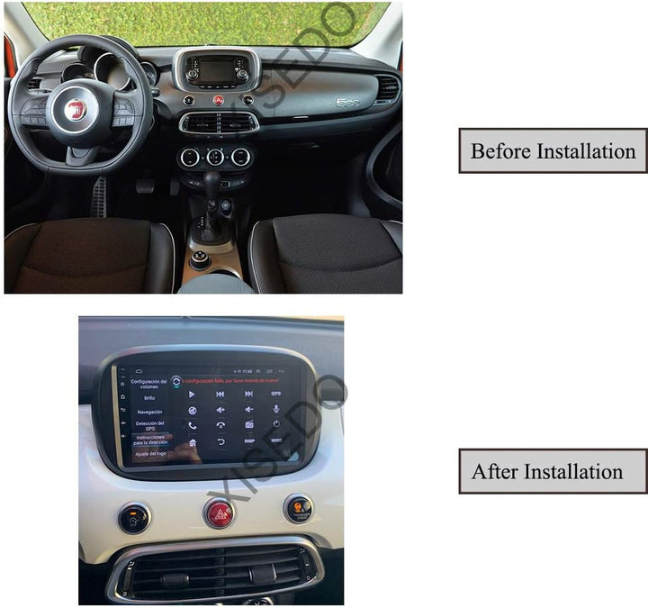 XISEDO für FIAT 500X 2014-2019 Autoradio In-Dash Car Radio 9" Android GPS Navigation Unterstützung d