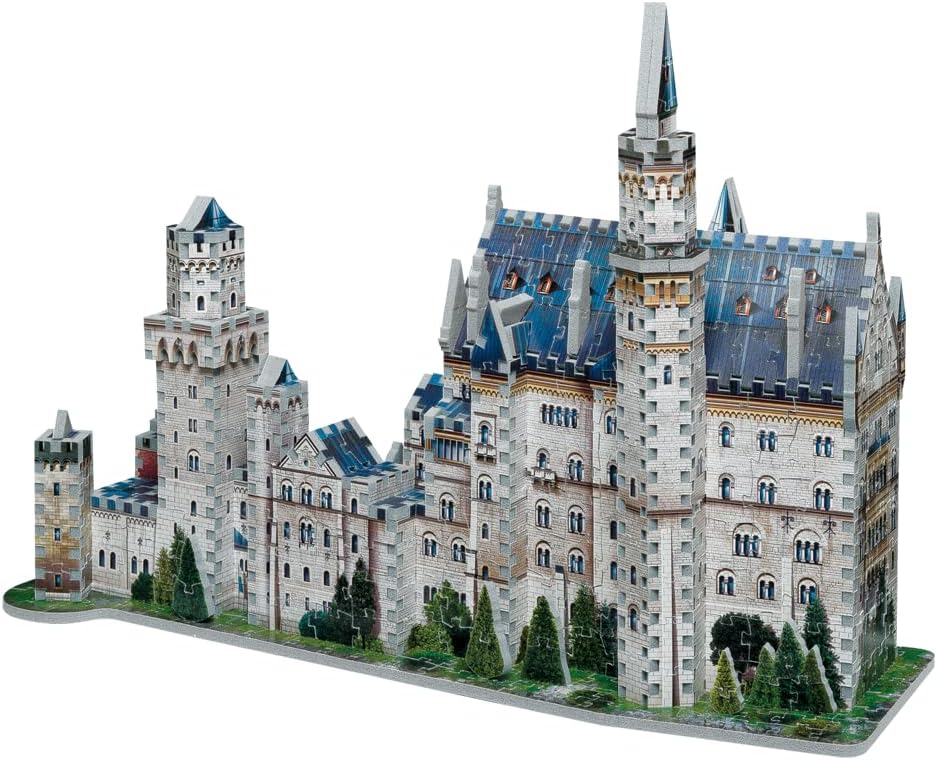 WREBBIT3D , Neuschwanstein Castle (890pc), 3D Puzzle, Ages 14+
