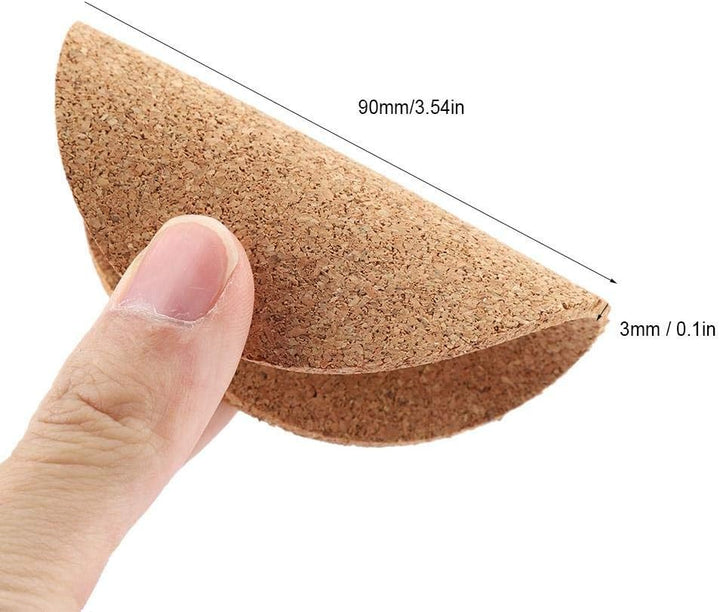 Untersetzer aus natürlichem Kork, Holz, Getränkeuntersetzer, Tee-, Kaffee-, Tassen-Matte, saugfähig,