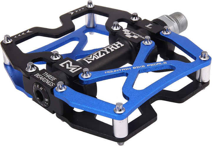 MZYRH Mountainbike Pedale, ultrastarke Bunte CNC Aluminiumlegierung maschinell bearbeitet 9/16 "Radv