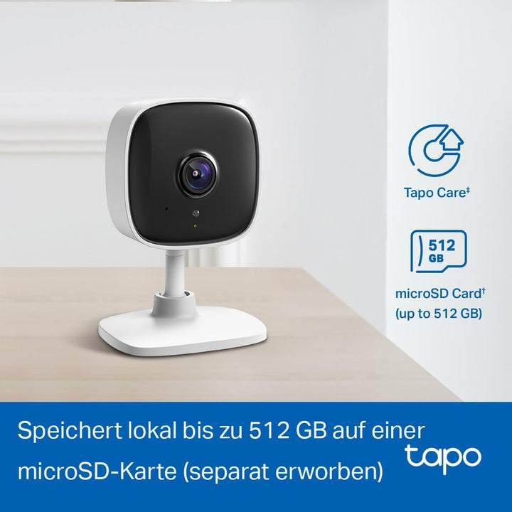TP-Link Tapo C110 WLAN IP Kamera Überwachungskamera (3MP-Auflösung, 2-Wege-Audio, Bewegungserkennung