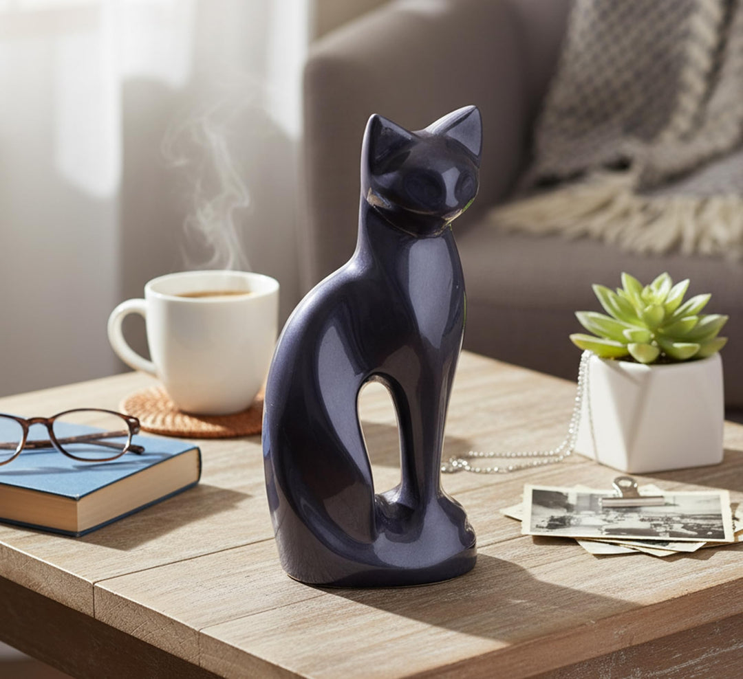 eSplanade pet cat cremation urn memorials urn behälter glas topf | Messingurne | Metallurne | Grabur