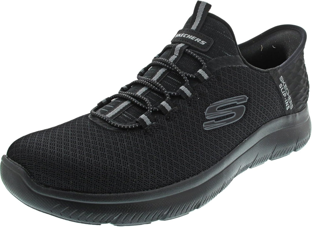 Skechers Herren Summits High Range Sneakers 39 EU Weit Black Mesh Trim, 39 EU Weit Black Mesh Trim