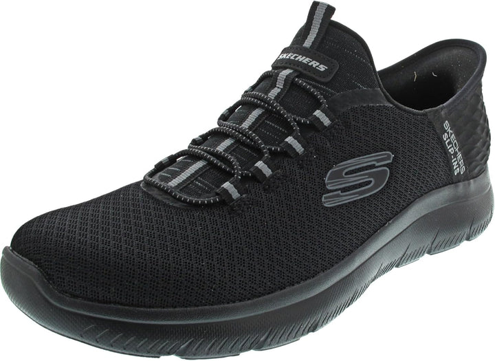 Skechers Herren Summits High Range Sneakers 39 EU Weit Black Mesh Trim, 39 EU Weit Black Mesh Trim