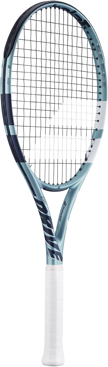 Babolat, Tennisschläger Modell Evo Drive Lite, Leichter Graphitrahmen, Besaitungsplan 16x19, für For