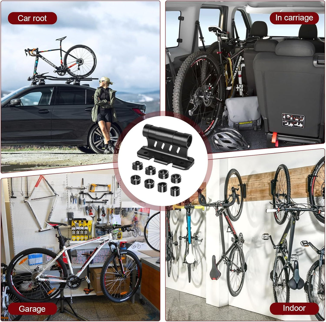 2 Stück Fahrradgabelhalterung Aluminiumlegierung Auto Fahrrad Dachträger Gabelhalterung Unterstützt
