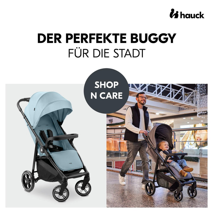 hauck Buggy Shop N Care für Kinder ab Geburt bis 22 kg mit Liegefunktion, Getränkehalter und Snack T