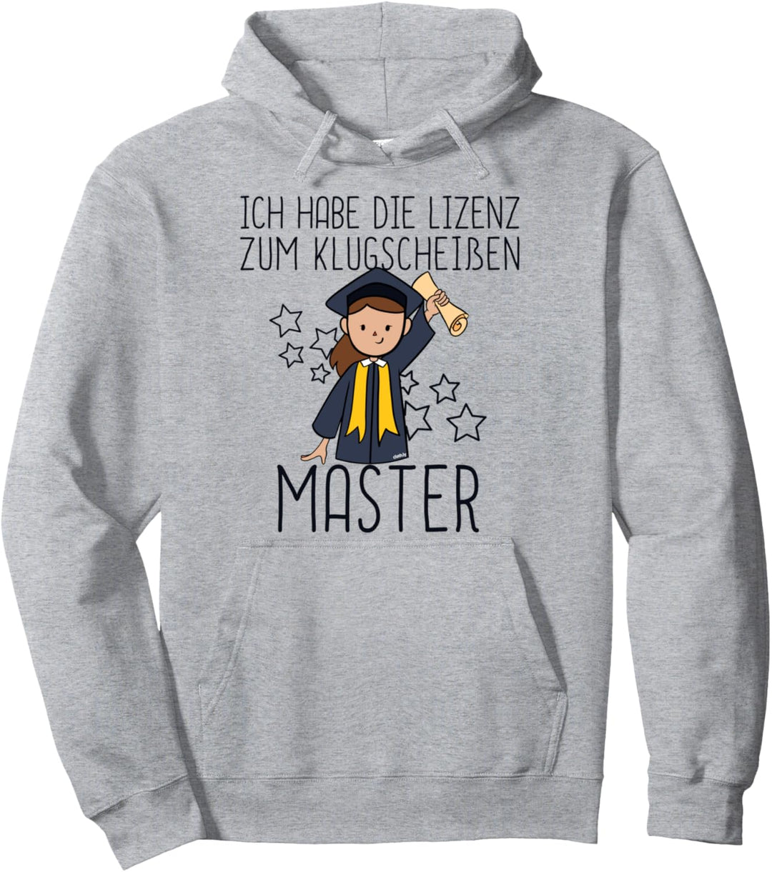 Master Abschluss Fun Geschenk Idee Frauen Uni Absolvent Pullover Hoodie