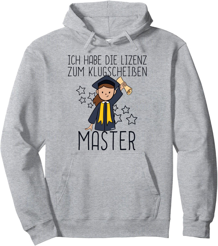 Master Abschluss Fun Geschenk Idee Frauen Uni Absolvent Pullover Hoodie