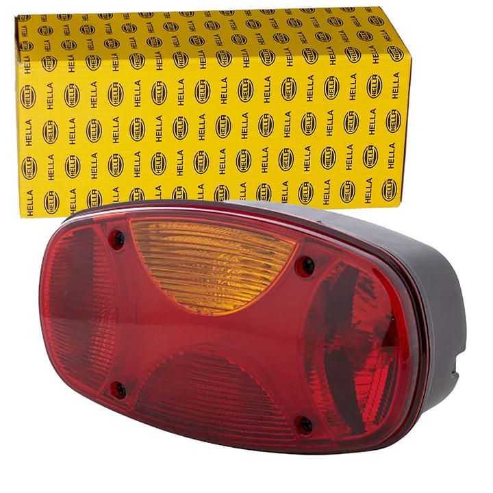 HELLA - Heckleuchte - Cargoluna - Glühlampe - 12V - Anbau/geschraubt - Lichtscheibenfarbe: mehrfarbi