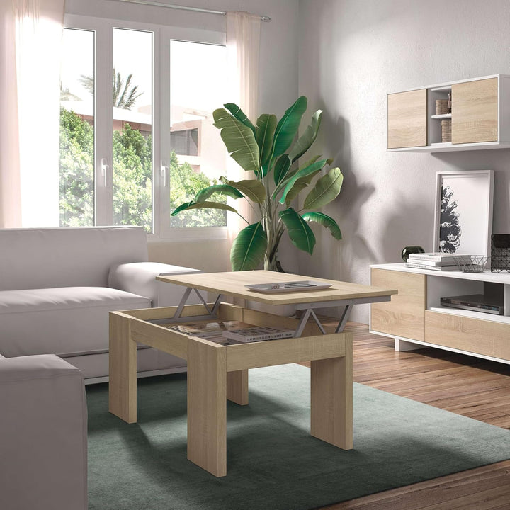 Habitdesign 001637F - Modell Kendra, Esstisch, Kanadische Eiche, Masse: 100 cm (Breite) x 43-54 cm (