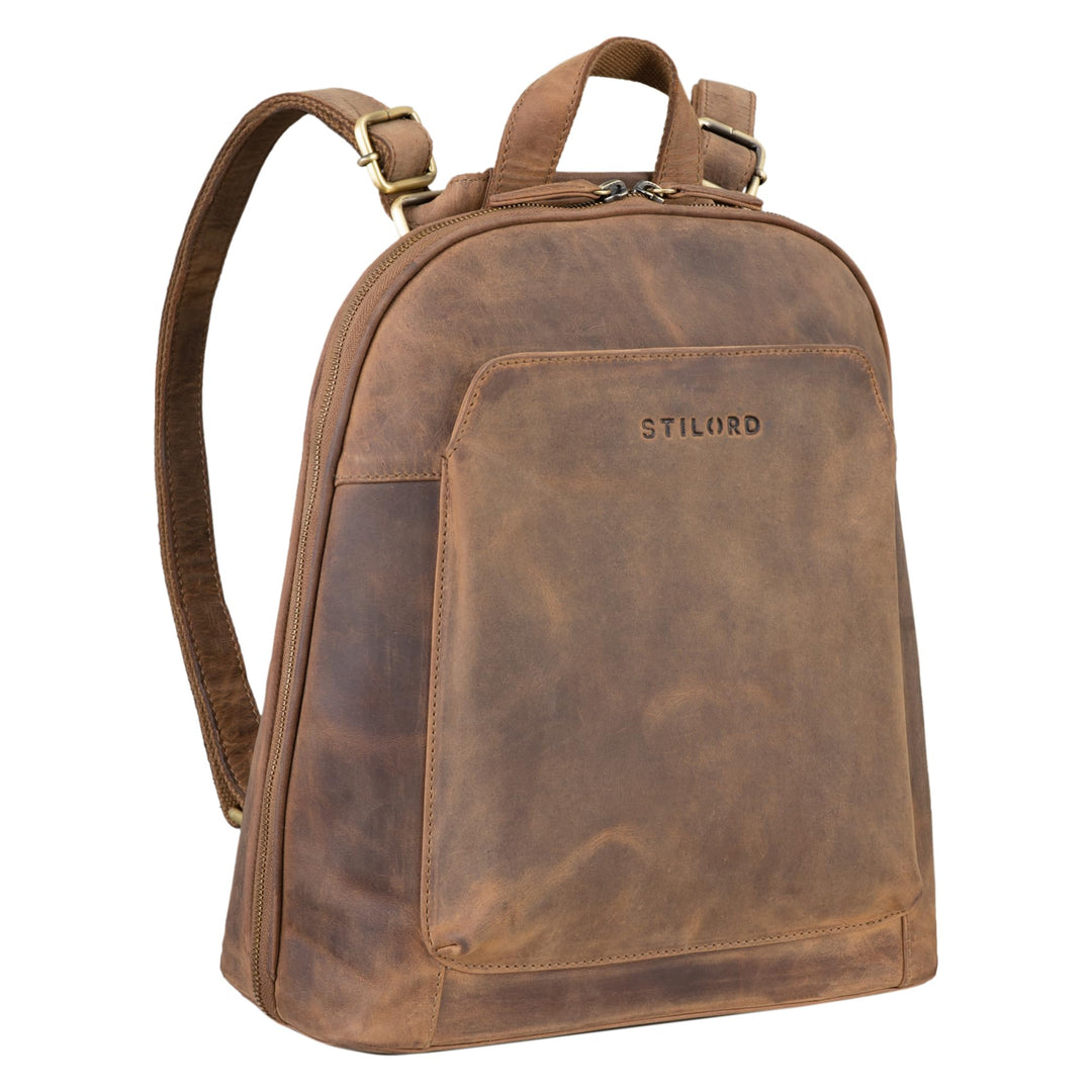 STILORD 'Skyler' Tasche Rucksack Leder 2 in 1 Rucksacktasche Umhängetasche Vintage Daypack Reiseruck