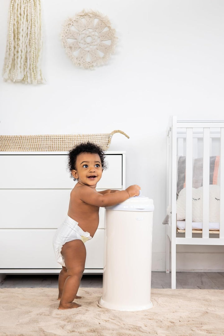 Ubbi Steel Diaper Pail, Odor Locking, No Special Bag Required, Award-Winning, Registry Must-Have, Iv