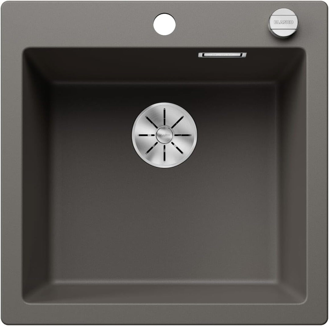 BLANCO PLEON 5 | SILGRANIT vulkangrau | Einbauart: Einbau von Oben | mit Ablauffernbedienung | 50er