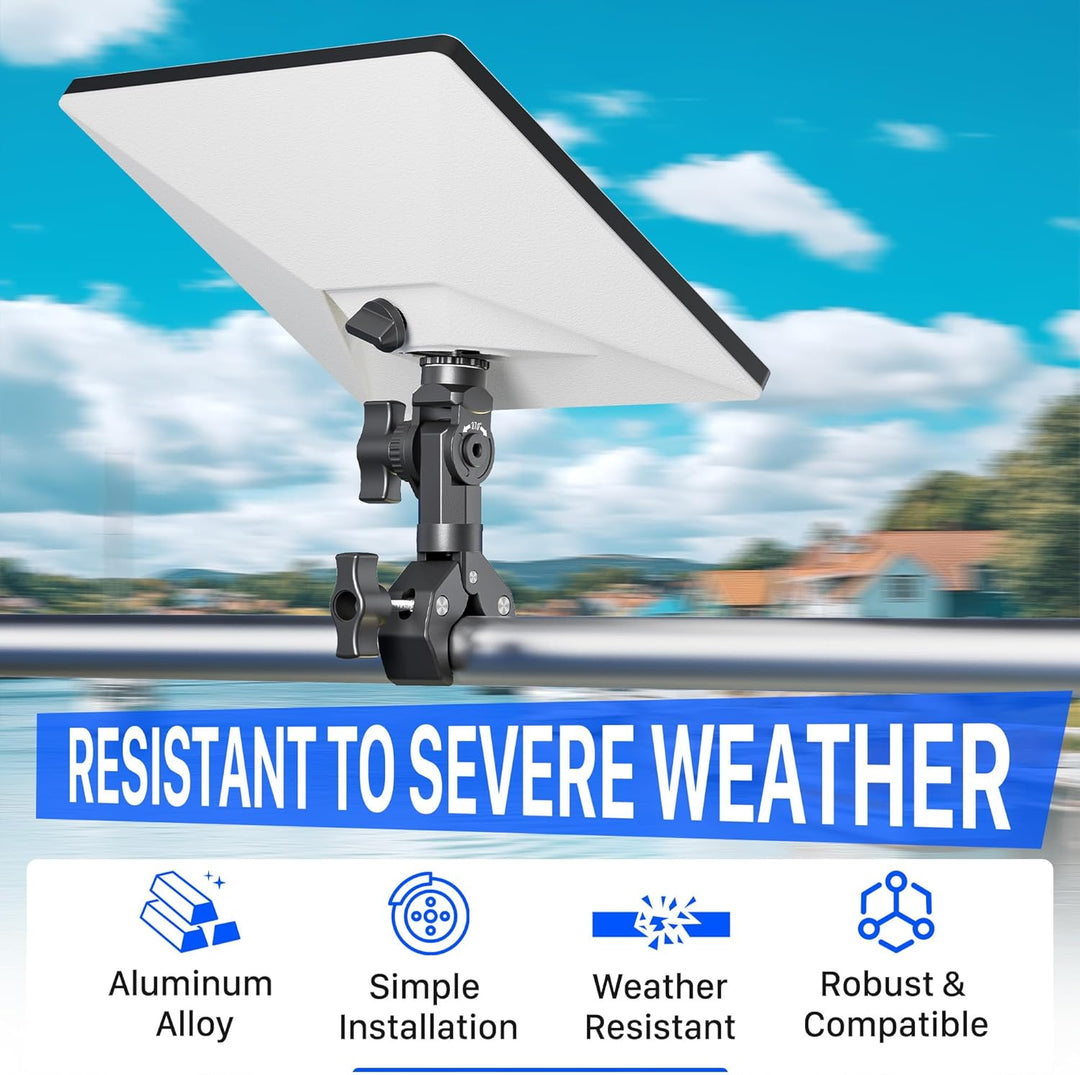 2025 Starlink Mini Halterung Aluminium Klemmadapter mit 1/4"-20 & 3/8"-16 Gewinde, 360° verstellbar