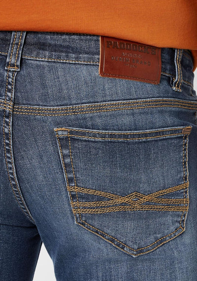 Paddocks Stretch Jeans Dean Slim Fit 80143 4981 5462 Dark Blue/dunkelblau, Blau