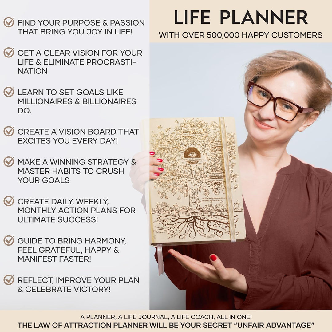 Law of Attraction Terminplaner 2025 - Deluxe Wochen- und Monatsplaner, eine 12-monatige Reise zur St