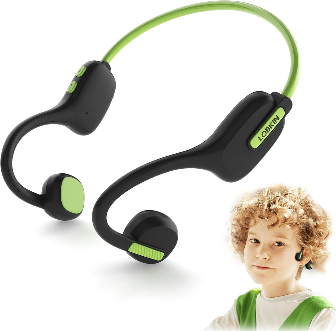 LOBKIN Kinder Kopfhörer Open Ear, Bluetooth 5.3 Kinder Luftleitung Wireless Lightweight Earbuds IPX5