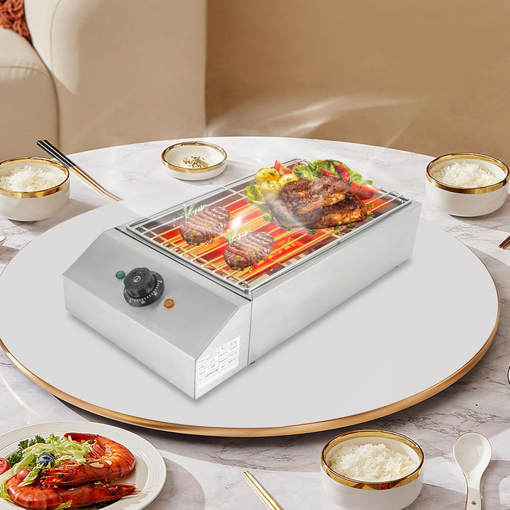 Elektrischer Grill, tragbarer Elektrogrill und elektrischer Fleischgrill - einstellbare Temperatur,