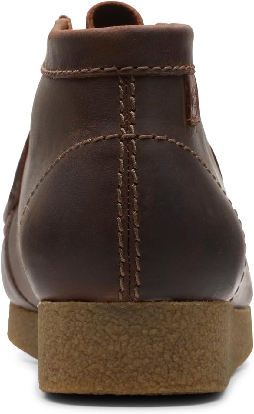 Clarks Herren Shacre Stiefel Stiefelette 42 EU Weit Beeswax Leather, 42 EU Weit Beeswax Leather