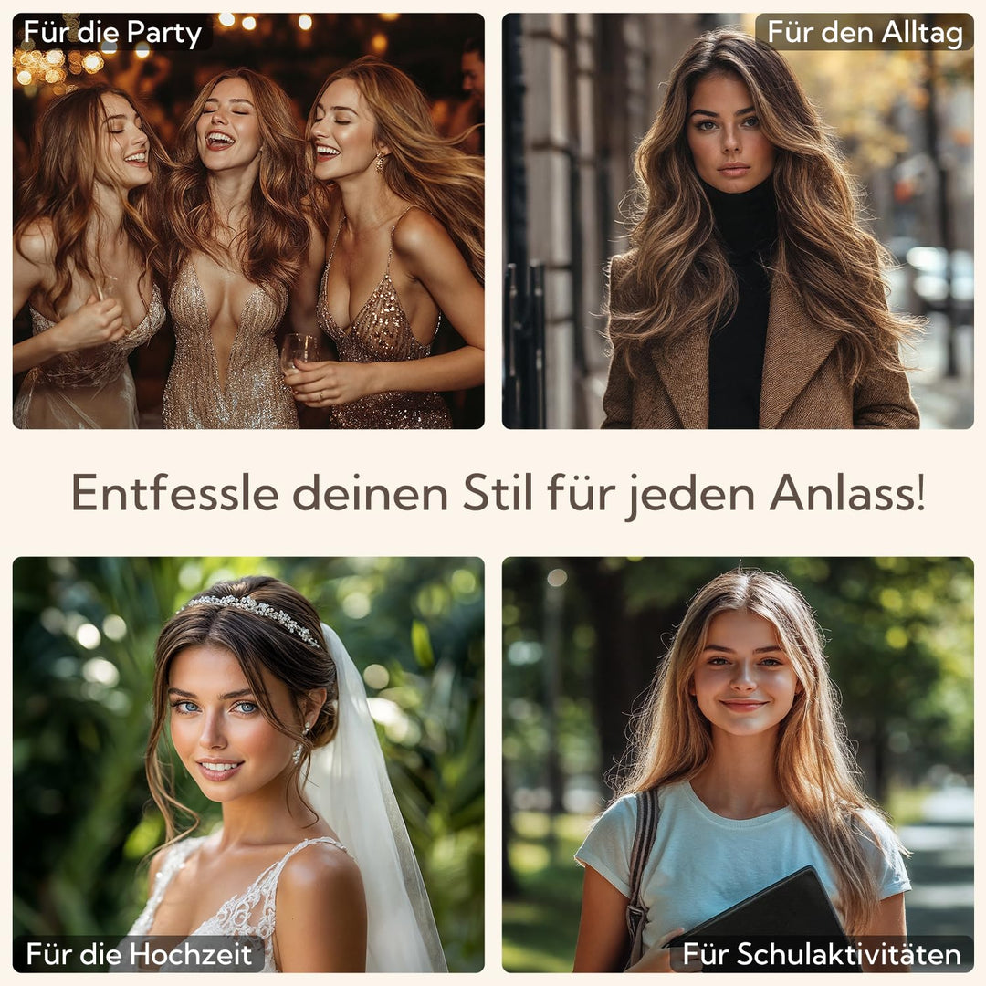 Hotbanana Tape-In-Haarextensions, 35cm 20 Stück 50g Tiefschwarz Tape-In-Echtes Remy-Echthaar-Extensi