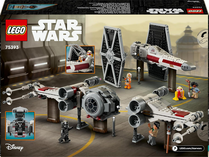 LEGO Star Wars Mashup aus TIE Fighter & X-Wing, baubare Spielzeug Sternjäger, Geschenkidee für Kinde