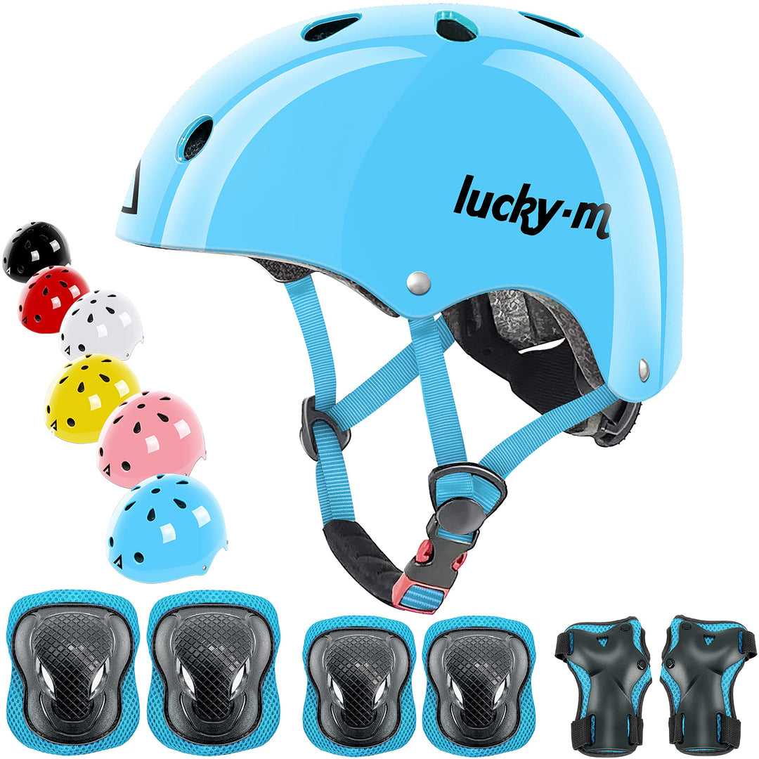Kinderhelm mit Knieschützern, Ellbogenschützern, Handgelenkschützern für Skateboard, Radfahren, Hove