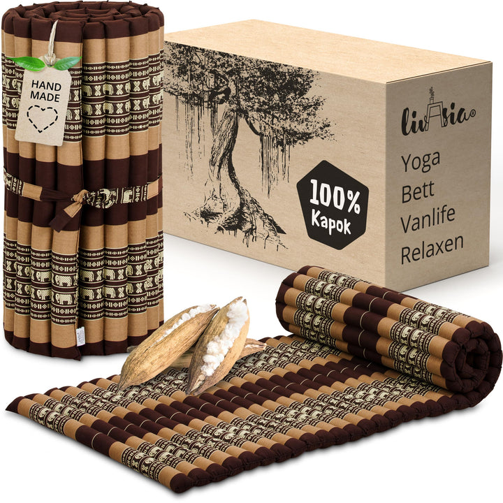 livasia Rollmatte Rollmatratze M schmal Einzelbett - 200x75x4,5cm - Gästebett Gästematratze 1 Person