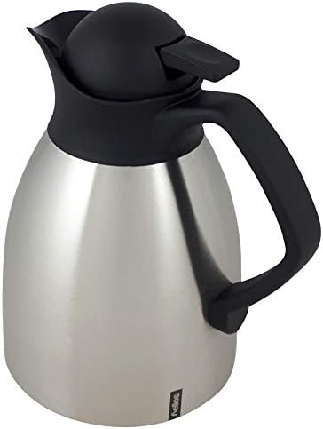 Helios Enduro Push Edelstahl-Isolierkanne, matt, 1 Liter 1,0 Liter, 1,0 Liter
