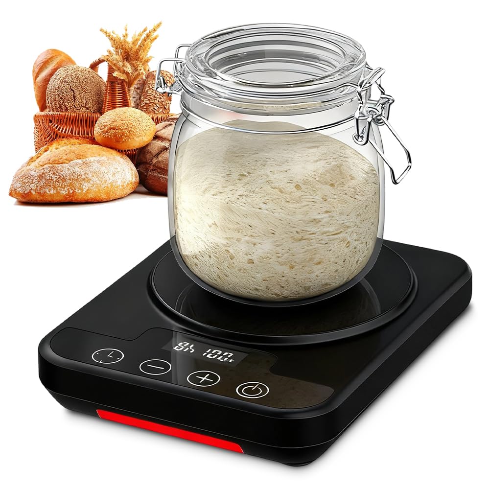 Sauerteig Starter Warmer, Warmhaltematte für Sauerteigstarter, Präzise Temperaturregelung 1°C (21-49