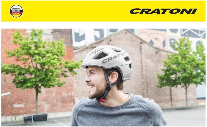 Cratoni Fahrradhelm C-Pure grau matt, M