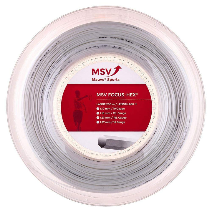 MSV Saitenrolle Focus-HEX 1.18mm Weiss, 1.18mm Weiss