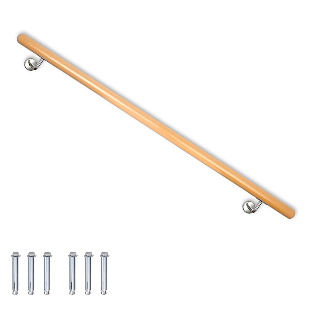 Buche Holz Handlauf Treppengeländer Geländer für Treppe Treppe Wandhandlauf Wand Treppe seitliche Mo