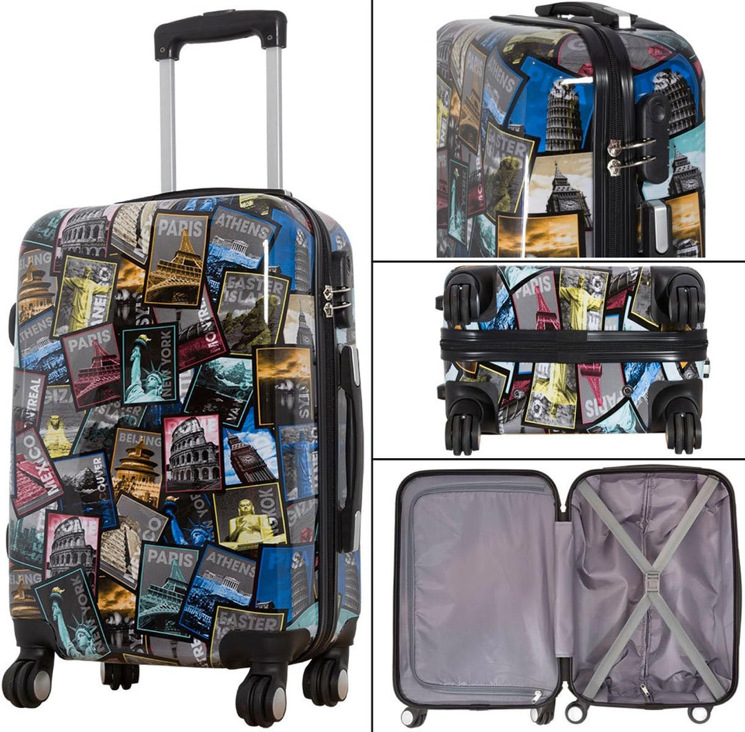 Bowatex Mittlerer New All City 67 cm Reisekoffer 80 Li Motiv Trolley mit Bilder