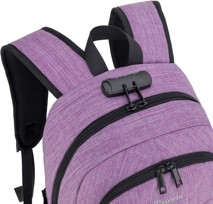 Tzowla Laptop Rucksack Herren und Damen,Reiserucksack wasserdicht Anti-Diebstahl mit USB Ladeanschlu